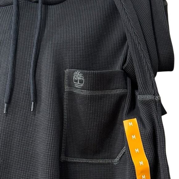 Timberland Men Thermal Black Shirt - Size: Medium - Picture 3 of 4